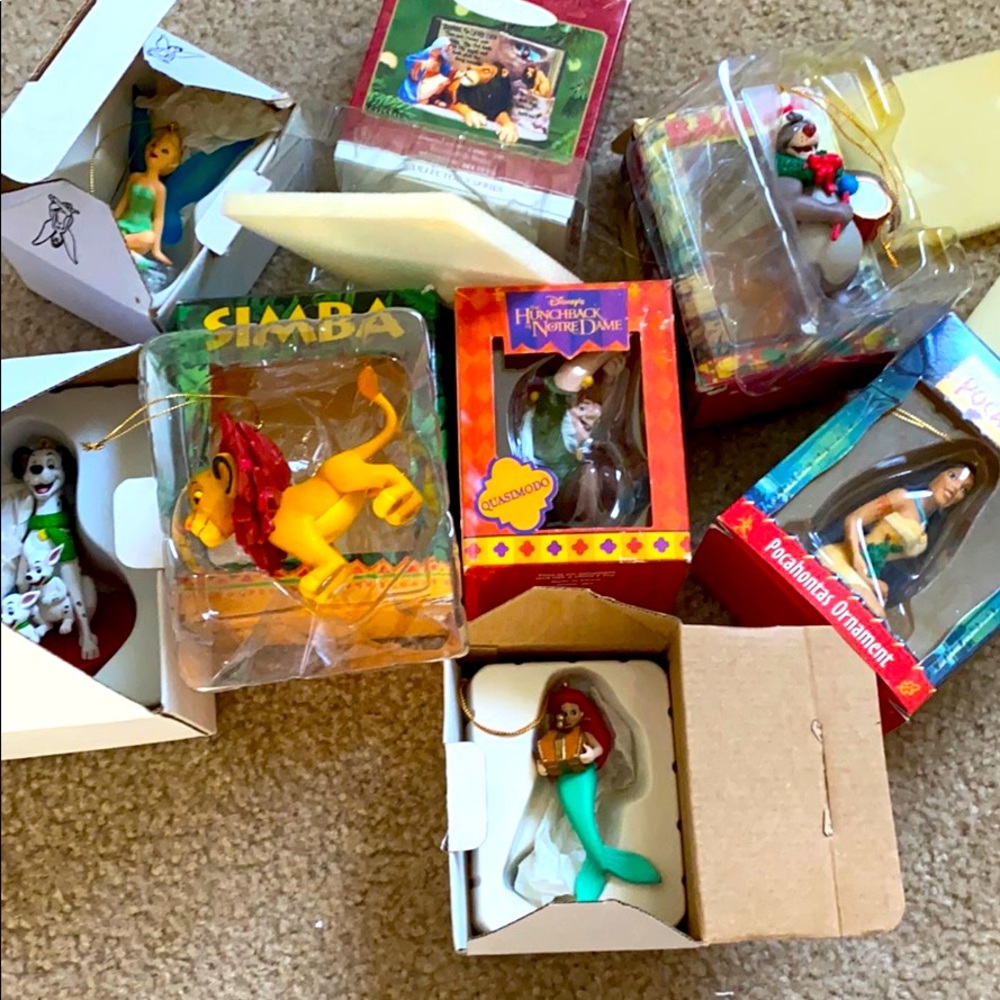 Vintage Disney Christmas ornament lot